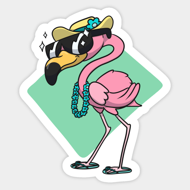 Flamingcool Flamingo Sticker by Jamtastic